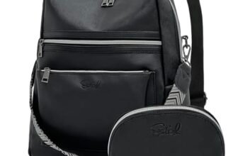 ECOTISH Donna Borse a Zaino Borsa a Zainetto Tracolla Zaini, Casual Daypack 2 in 1 Set Viaggio Impermeabile Antifurto per Lavoro Scuola Tracolla