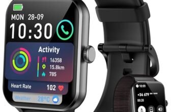 Blackview Smartwatch Uomo Donna, Effettua e Rispondi alle Chiamate,1,85” Orologio Intelligente Fitness,Cardiofrequenzimetro, Monitoraggio del Sonno, Calcolatori per Android iOS