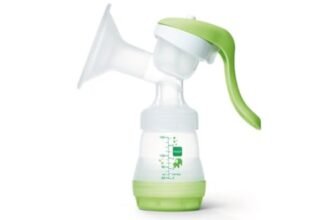 MAM Tiralatte Manuale Compatto, include 1 Biberon Easy Start Anti-Colica, Morbido Cuscinetto e Facile Sterilizzazione