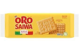 Oro Saiwa Classico, Biscotto Secco, Il Gusto della Semplicità con il Biscotto Semplice, Versatile e Leggero, Grano 100% Italiano, 500g