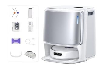 NARWAL Freo Z10 Ultra, Robot Aspirapolvere, Potenza di Aspirazione 18000 Pa, Estensione Mocio Dinamica, Sistema Anti-aggrovigliamento, Pulizia Intelligente con Separazione Umido e Secco