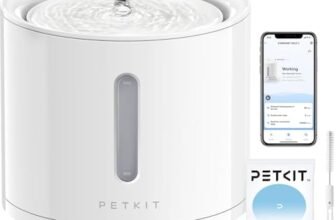 PETKIT EVERSWEET Solo 2 Fontana d’acqua per animali domestici, pompa senza fili, controllo tramite app, ultra silenzioso, modalità Smart/Normal/DND, erogatore d’acqua per cani e gatti-2L