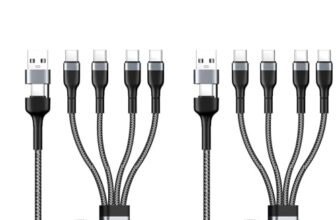 Splitter USB-C tipo C ricarica rapida 2 pezzi 1,2 m 4 in 2 porte tipo C, compatibile con iPhone 15, Samsung Galaxy S24 S23 Ultra e molti altri dispositivi