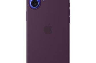 Apple Custodia MagSafe cover in silicone per iPhone 16 Plus – Prugna ​​​​​​​