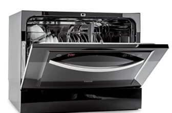 Klarstein Lavastoviglie 6 Coperti, Lavastoviglie Libera Installazione Silenziosa con 7 Programmi di Lavaggio