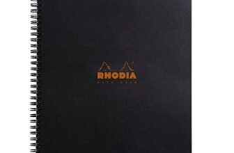 Rhodia 193039C Quaderno, Nero, DIN A4+ 225 x 297