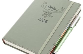 Donfulfip 2026 Agenda A5 Una Pagina al Giorno, Agenda Accademica 2026 Una Pagina al Giorno, Da Gennaio a Dicembre, Planner Giornaliero e Mensile, Diario Organizzatore con Set di Penne, Adesivi