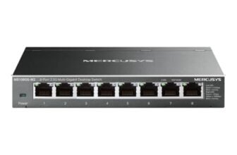 Mercusys MS108GS-M2 Switch Ethernet 8 Porte di 2.5G, Sdoppiatore Ethernet, Switch Gigabit per la Casa e l’Ufficio, Plug e Play, Montaggio Desktop, Cassa in Metallo, Durevole e Silenzioso