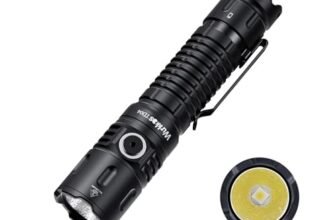 Wurkkos TD04 Tactical Flashlight, Handheld Flashlights Rechargeable, 3000 Lumens Super Bright LED Flashlight with Type C Charging Port Tail Switch for Camping, Hiking, Emergency, IP68 Waterproof