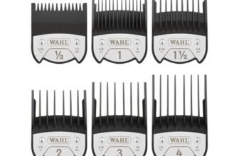 WAHL Premium Magnetic Attachment Combs, #0.5-4, 1.5-13mm, pettini guida per tagliacapelli, scatola di conservazione, accessori per tagliacapelli e rifinitore, nero, Kuno, Chromstyle, Genio