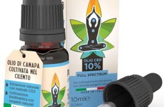 Olio 10% Primitiva Estratto di Canapa Naturale Made in Italy ad Ampio Spettro – Flacone da 10 ml