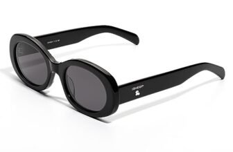 ISHEEP Occhiali da Sole Uomo Unisex – Protezione UV400 e Comfort Totale – Nero. IT-02-BK