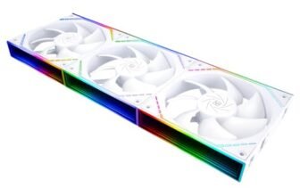 TR-TL-M12QW X3 VENTO CPU Custodia da 120 mm Custodia, Connettore PWM Silent Corrending Computer con cuscinetto S-FDB, ventola per PC con effetto di luce dello specchio Argb, basso rumore, bianco