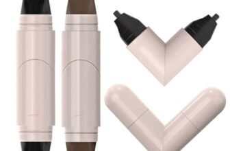2PCS Gel Eyeliner Pencil Set, 2025 New Foldable Eyeliner Stamp for Perfect Wings, Waterproof Eyeliners Tool, Smudge Proof Eyeliners Pen for Beginners (Black+Brown)