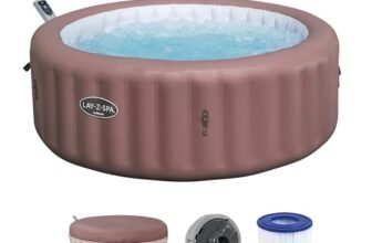 Bestway® Lay-Z-SPA® Hawaii AirJet™ Energy-Saving Whirlpool with App Control + Integrated UltraFit™ Pump Unit for 6 People Diameter 196 x 71 cm Terracotta