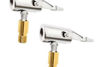 XINTANGXIA 2 Pezzi Connettore Valvola Pneumatica Air Chuck Pneumatico in Ottone Portatile Mandrino Pneumatico per Gonfiatori Pompa d’Aria Compressore Macchina