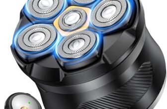 Pneumatici Weather All Rasoio Testa Calva,Rasa Capelli Uomo a Zero 6D Rasoio Elettrico Fluttuante Flessibile Impermeabile IPX7 Rasoio Elettrico Testa Calva Uomo con Display LED,Interfaccia USB-C