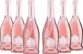 Sant’Orsola – Prosecco D.O.C. Rosè Millesimato Extra Dry, da Uve Glera e Pinot Nero, Gusto Delicato con Note Fruttate e Floreali, 6×750 ml