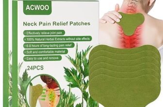 ACWOO Patch per Sollievo dal Dolore, 48 Pezzi Collo Patch Anti Dolore Toppa di Calore Autoadesiva, Cerotti Antidolorifici per Alleviare Il Dolore, al Collo, alla Spalla, al Ginocchio