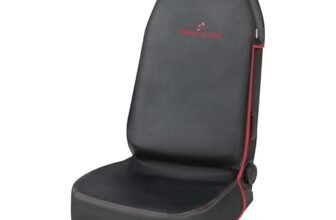 Walser coprisedile anteriore Guardian, protezione sedile auto, copertura sedile anteriore auto, copertura sedile anteriore auto, 1 copertura sedile anteriore, protezione sedile auto nero/rosso