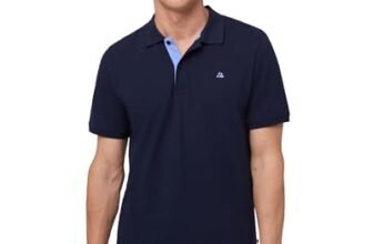 DANISH ENDURANCE Maglietta Polo Uomo Manica Corta in Cotone Biologico Premium, 1 o 2 Paia, Blu Marino/Blu, XXL