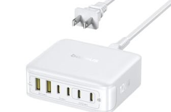 Baseus Caricatore USB C 120 W USB C alimentatore di rete PD caricabatterie con PPS, GaN caricatore rapido compatibile con MacBook Pro/Air, iPad Pro, Steam Deck, iPhone 16-12 Serie, Galaxy S24