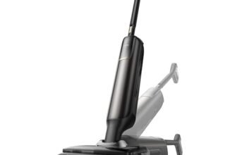 MOVA M50 Ultra Aspirapolvere Lavapavimenti Senza Fili, 22000Pa, 0-Gap Braccio Robotico, Manico Pieghevole ed Estensibile, Scivolamento Avanti-indietro, Immersione a 100 °C, Asciugatura in 5 min a 90°C