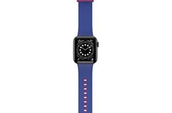 OtterBox All Day Cinturino per Apple Watch 40/41/42mm, morbido al tatto e resistente all’usura, cinturino in Silicone per Apple Watch, Blu/Viola