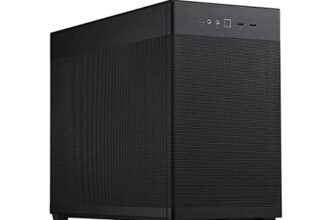 ASUS Prime AP201, case MicroATX, 33 litri, pannelli laterali tool-free e una mesh quasi filtrante, supporto per dissipatori da 360mm, schede grafiche lunghe fino a 338 mm e PSU ATX standard. Nero