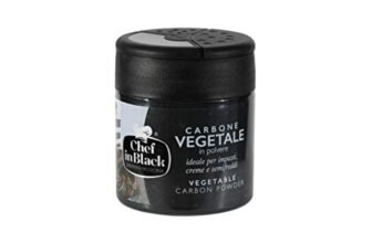 Carbone Vegetale (70g) carbone attivo E153, colorante alimentare nero, Chef in Black® Molini Spigadoro