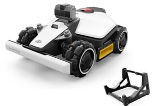 MAMMOTION LUBA mini AWD LiDAR – Robot Tagliaerba Senza Filo Perimetrale con LiDAR 3D+Visione, Senza Antenna RTK, Mappatura Automatica, Superficie Consigliata 1500 m², Modulo 4G, Pendenze Fino all’80 %