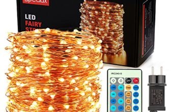 Speclux Stringa Luci Led, 30M 300Led IP65 Impermeabile Catene Luminose Rame, Illuminazione Decorazioni per Natale, matrimonio, festa, casa, Balcone