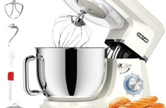 CHeflee Impastatrice Planetaria 2000W Impastatrice Professionale 8 L Ciotola in Acciaio inox,6 Velocità,Ad Coperchio Antipolvere con,Sbattitore,Frusta,Gancio Per,Alta Potenza Multifunzione Mixer ﻿