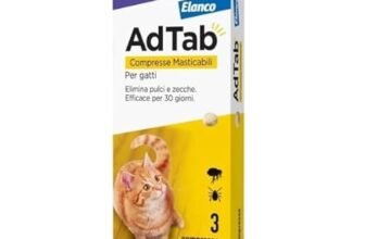 AdTab Compresse Masticabili per gatti da 0,5-2,0 Kg – 3 compresse