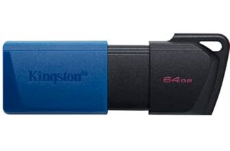 Kingston DataTraveler Exodia M PenDrive USB 3.2 Gen 1 DTXM/64GB – con cappuccio removibile (Nero + Blu)