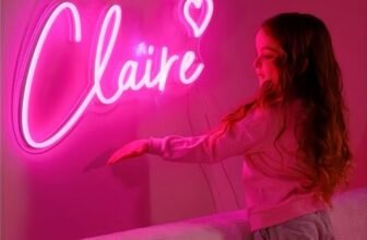 Insegna al scritte neon personalizzata, scritta led personalizzabile insegna luminosa per da parete decorazione camera da letto matrimonio compleanno festa negozio nome luci logo regalo