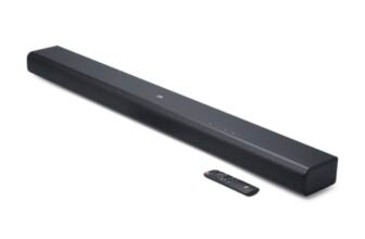 JBL Cinema SB 510, Soundbar 3.1 Canali con Subwoofer Integrato, Bluetooth per Streaming Wireless, Dolby Atmos Integrato, Connessione HDMI ARC e Ottica, Design Compatto, Telecomando, 200 Watt, Nero