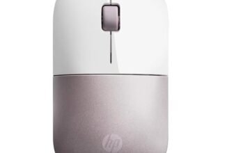 HP Z3700 Mouse Wireless, Sensore Preciso, Tecnologia LED Blue, 1200 DPI, 3 Pulsanti, Rotella Scorrimento, Ricevitore USB Wireless 2.4 GHz Incluso, Design Pratico e Confortevole, Bianco/Rosa