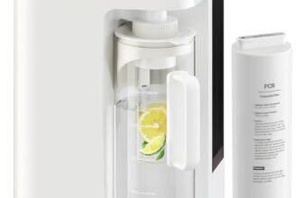 Ecoviva MATE 3 impianto per osmosi potabile, impianto ad osmosi inversa, 8 filtri contro nitrato e PFAS, filtro dell’acqua, nessuna installazione, rapporto di risparmio 3:1 e distributore d’acqua TDS