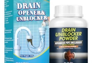 Damaile EU Stura Lavandini e Scarichir, Disgorgante Professionale Forte, 260g Sgorgante Professionale per Avanzi, Grasso nel Tubo del Lavandino, Disgorgante WC per Scarichi Doccia Bagno