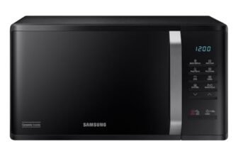 Samsung Forno a Microonde Grill Cottura Croccante MG23K3523CKE1 con Piatto Doratore incluso, Programmi Automatici, Quick Defrost, Capacità: 23L, Colore: Nero, LxAxP: 48,9 x 27,5 x 39,2 cm