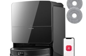 roborock Saros 10R Set Robot Aspirapolvere, 7,98 cm, Antigroviglio, Telaio AdaptiLift, Rimozione Automatica dei Moci, Pulizia degli Angoli e dei Bordi, Stazione Multifunzionale 4.0, Hello Rocky