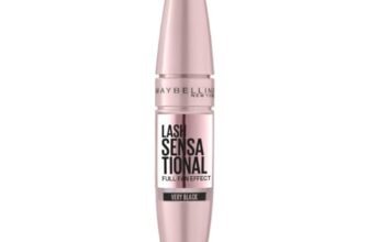Maybelline New York Mascara Ciglia Sensazionali, Volumizzante, Effetto Ventaglio sulle Ciglia, Very Black, 9,5 ml
