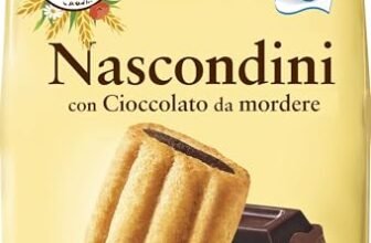 Mulino Bianco Biscotti Frollini Nascondini con Cioccolato da Mordere, Senza Olio di Palma, Colazione Ricca di Gusto, 330 g