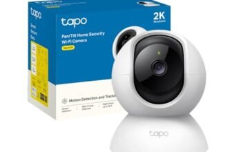 Tapo C210 Telecamera Wi-Fi Interno 2K(3MP), Videocamera Sorveglianza, Visione Notturna, Notifiche in Tempo Reale, Storage su Cloud, MicroSD fino a 512GB, Funziona con Alexa e Google Assistant