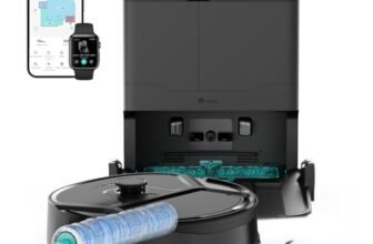 Lefant M210PRO OMNI Robot Aspirapolvere Lavapavimenti con Mappatura, 18000Pa, Autopulizia Rullo, Laser dToF, Evita PSD, Zero Grovigli, Lavaggio Acqua Pulita, Evita Tappeti, WiFi 2.4G/5G/Alexa/APP