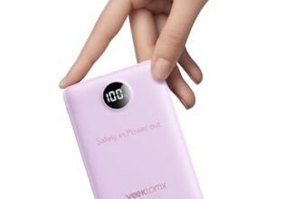 VEEKTOMX Power Bank 10000mAh 22,5W PD3.0 QC 3.0 Powerbank Mini USB C Caricabatteria Portatile Ricarica Rapida con Display a LED Compatibile con iPhone Huawei Xiaomi Tablets ecc. (Viola)