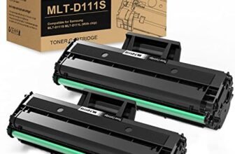 colorfly D111S Toner Sostituzione per Samsung MLT-D111S MLT-D111L, per Xpress SL M2026W M2070W M2020W M2020 M2022 M2022W M2026 M2070 M2070F M2070FW (Nero, 2-Pack)