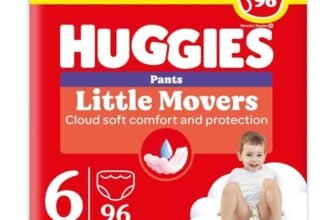 Huggies Little Movers Pannolini Mutandina Taglia 6 (15-25 Kg), Ultra assorbente, Protezione completa, 96 Pz