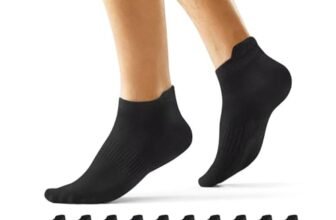 EKSHER Calzini Donna Corti 10 Paia Calze Uomo Corte Estivi Calza Sportive Cotone Nero Elastiche Running Trekking Tennis Traspirante Morbido